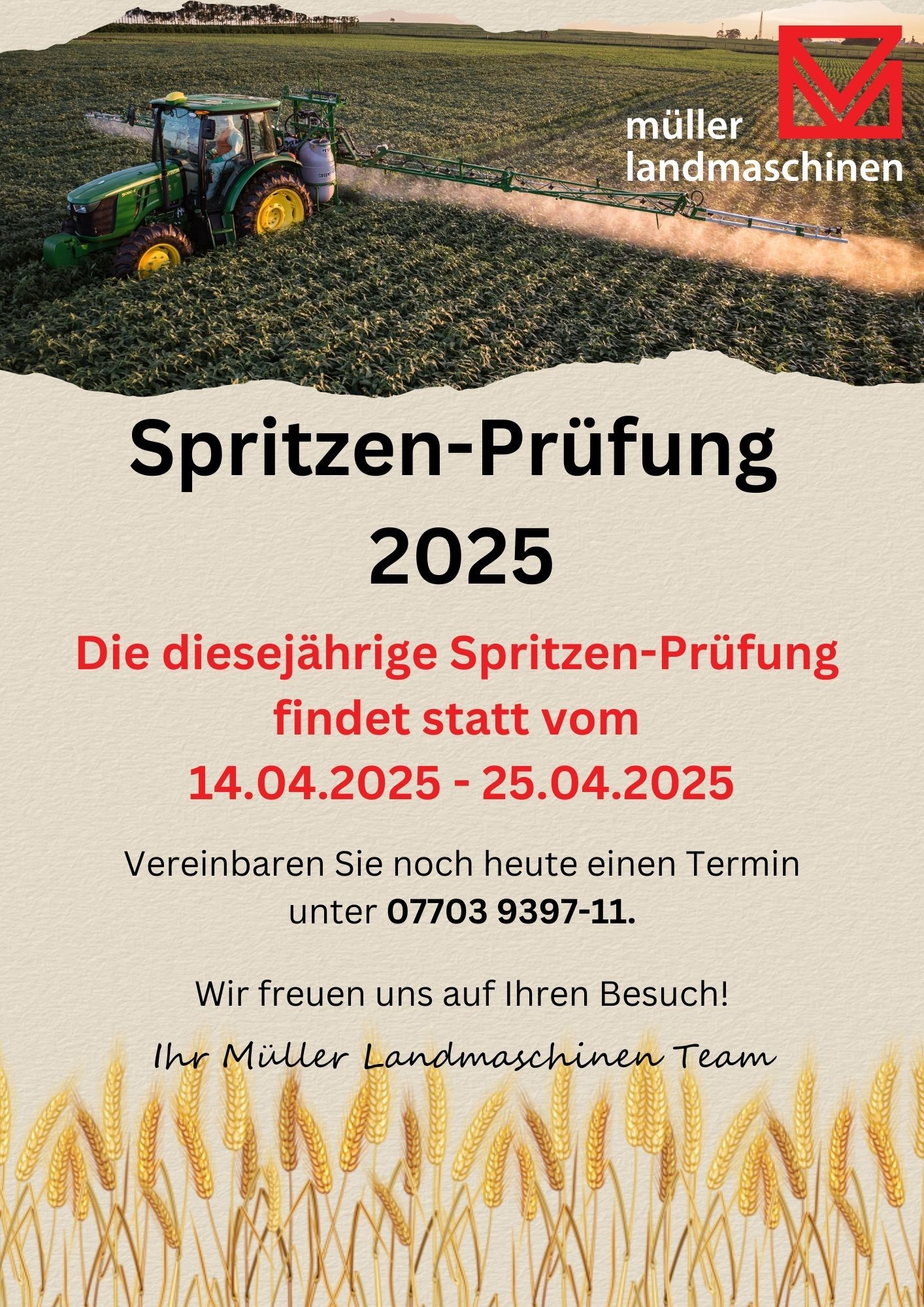 Feldspritzenprüfung